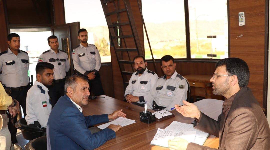 بازرسی میدانی از انتظامات و حراست شهرک صنعتی بزرگ شیراز